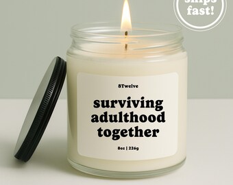 Anniversary Candle Funny Gift Surviving Adulthood