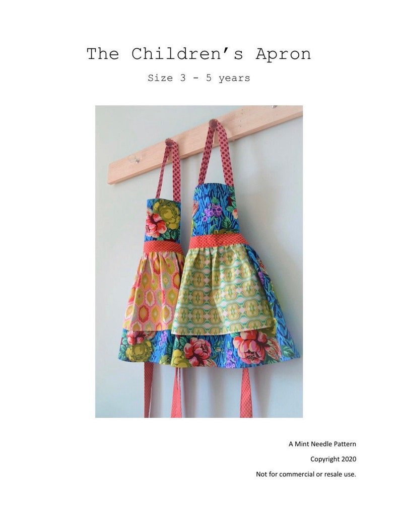 The Original Childrens Apron Pattern & Tutorial image 1