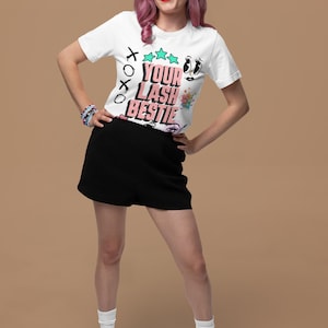 Your Lash Bestie Tee | Eyelash Beauty Graphic Shirt