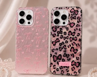 Etui na iPhone'a 15: kokardy, serca, wzór panterki, etui ochronne
