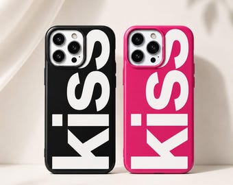 Minimalistyczne etui na telefon KISS, miękka silikonowa osłona na modele iPhone'a