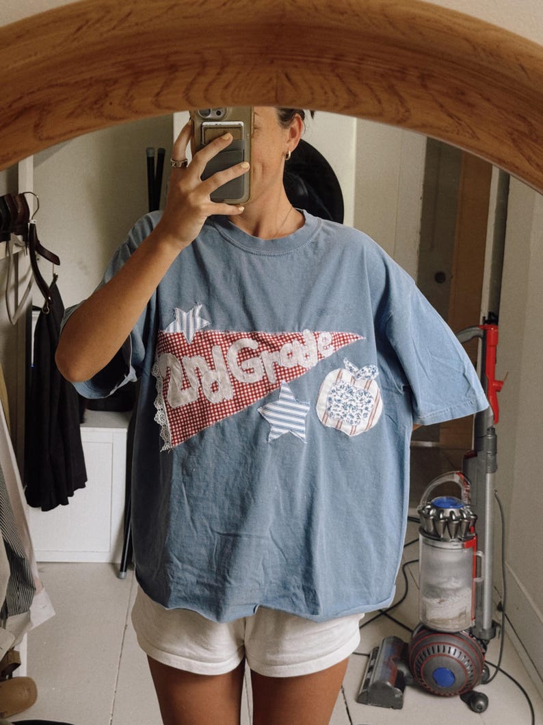 Anpassad lapptäcke-t-shirt bild 8