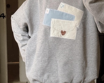 ¡Tienes correo! Sudadera de cuello redondo grande