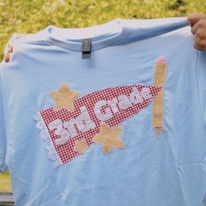 Anpassad lapptäcke-t-shirt bild 4