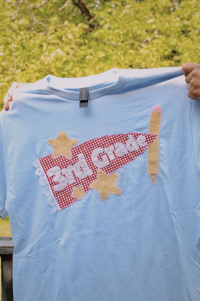 Anpassad lapptäcke-t-shirt bild 4