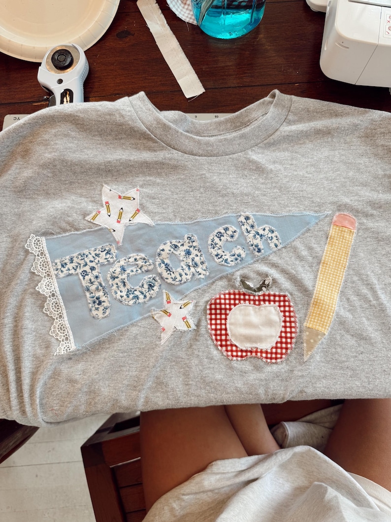 Anpassad lapptäcke-t-shirt bild 6