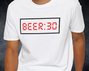 Beer:30 Dad Shirt, Funny Father's Day Drinking Tee, BBQ Lover Gift
