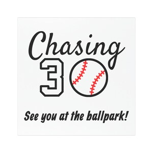 Chasing 30 Car Magnet 5x5" MLB Stadium Ballpark Chaser