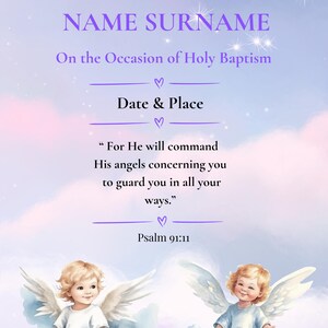 Personalized Baptism Poster – A Gentle Keepsake for a Lifetime-StillaTro