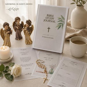 Bible Study Journal Printable PDF, Christian Journal, Bible Reading Plan, SOAP Method, Prayer Journal, A4 A5 US Letter