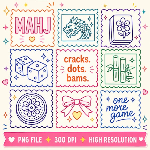 Mahjong SVG PNG Shirt Design | Mahjong Gift Ideas | Cracks Dots Bams Tile Graphic | Game Night Digital Download Sublimation DTF Cricut