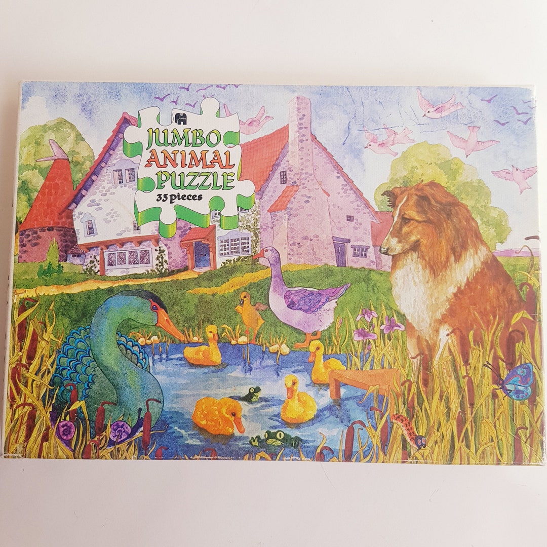 Vintage Animal Puzzle, Jumbo, 1970s Made in Holland - Etsy