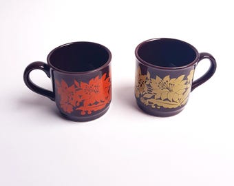Set di tazze in ceramica retrò – Tazze da tè vintage – Articoli da cucina da collezione, idea regalo