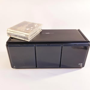 Vintage 1980s CD Cabinet –  Retro Music Storage – Holds 24 CDs