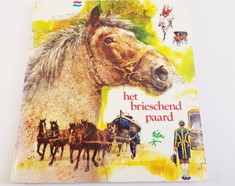 Rien Poortvliet Horses Book | 1970s Dutch Illustrated Equestrian Art