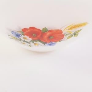 Vintage Arcopal France Bowl: 1970s Floral Kitchen Decor