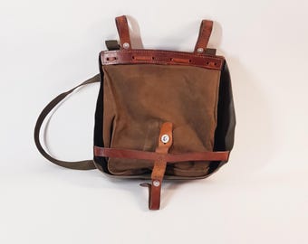 ヴィンテージ 40 年代 スイス軍 ショルダーバッグ / ソルト