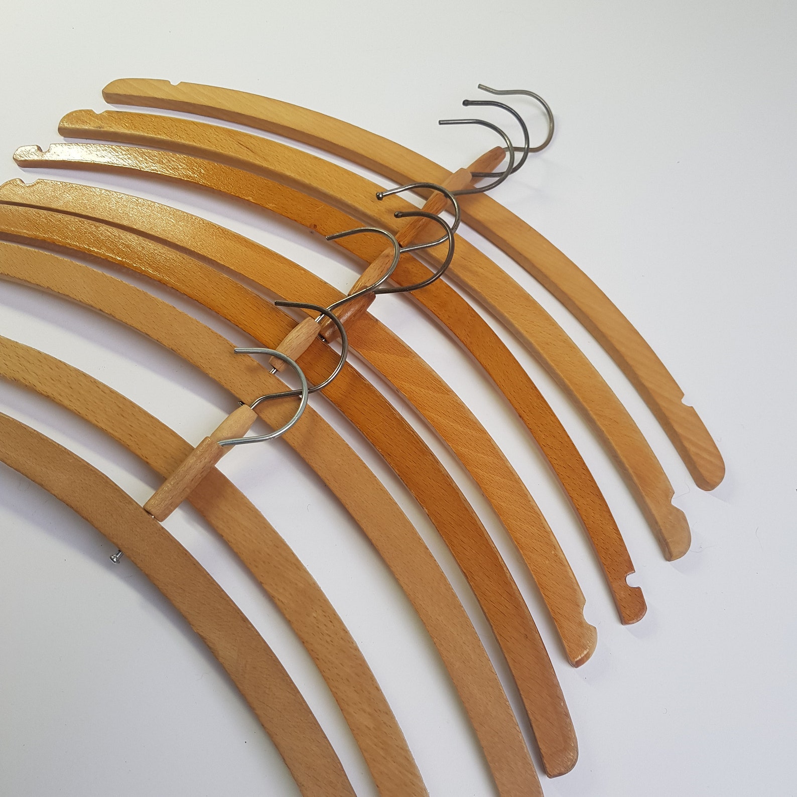 Vintage Wooden Coat Hangers 1940s Made in Holland Etsy
