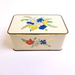 Vintage metal biscuit tin - dutch tin - ARK - made in Holland
