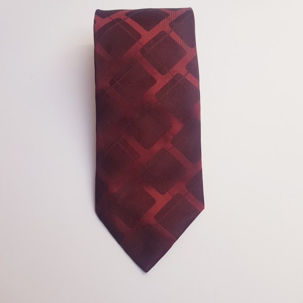 Vintage silk men's tie, Hugo Boss, made in Italy