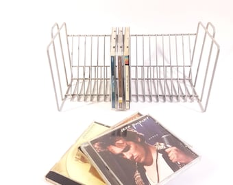 Vintage CD cabint 1980s - Cd storages -grey