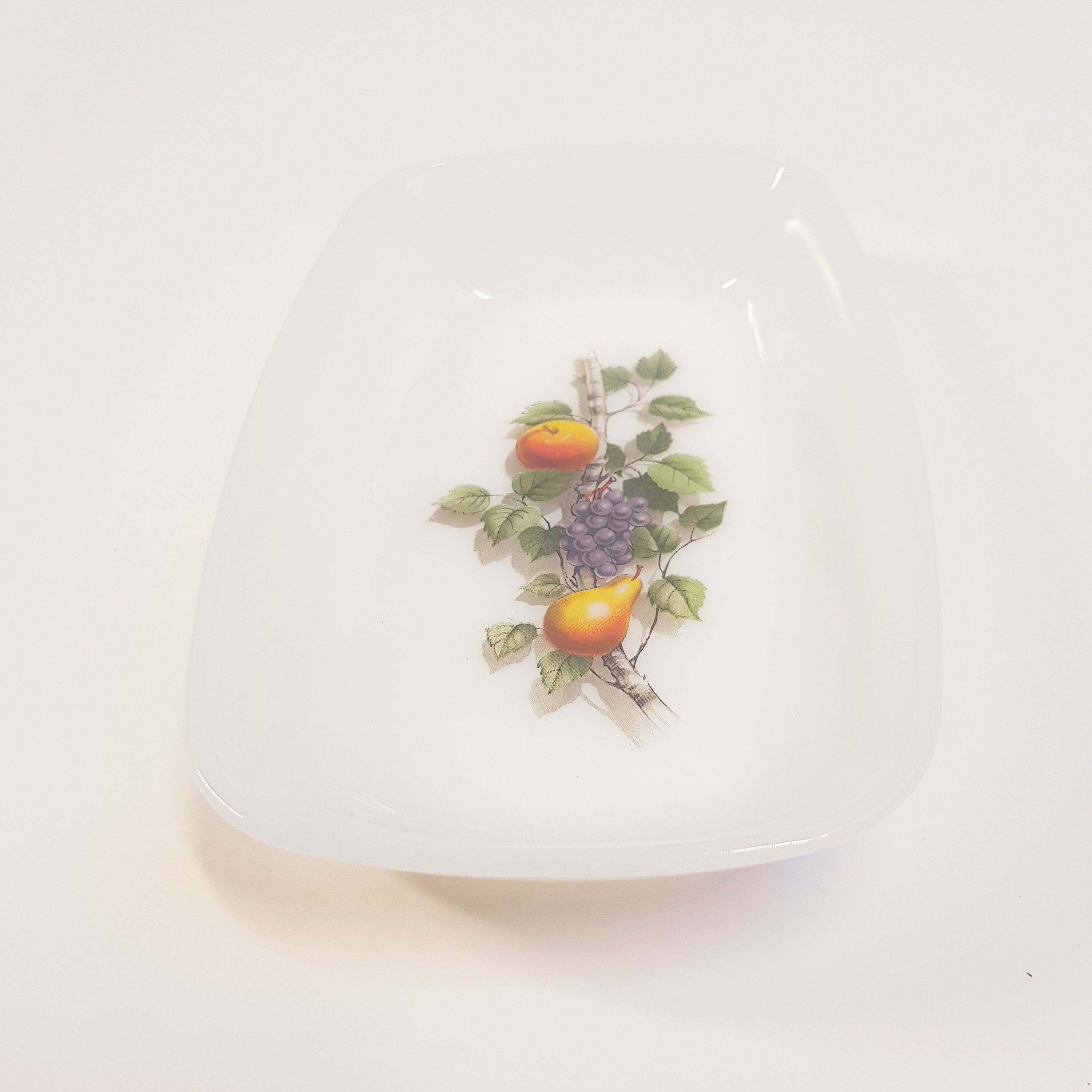 Vintage Arcopal Fruits de France fuente vaso franc s Etsy Espa a