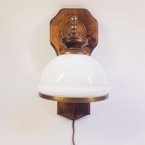 Vintage mushroom wall light, 1970s