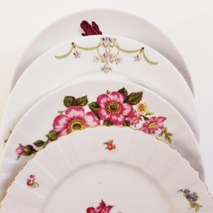 Vintage Mismatched Frühstücksteller