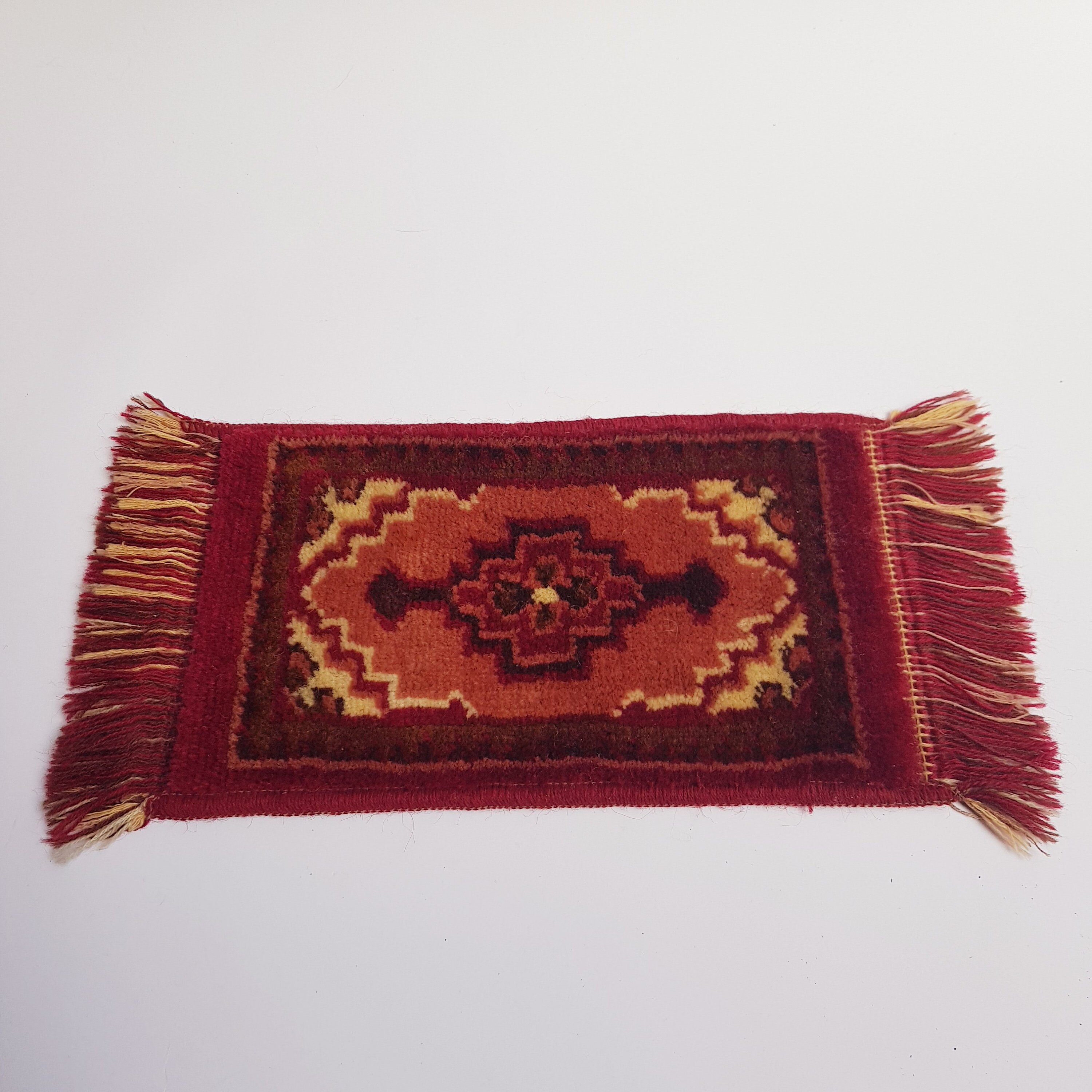 Vintage wool rug Small rug 1970s Etsy