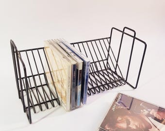 Vintage CD cabint 1980s - Cd storages -black- holds 18 cds