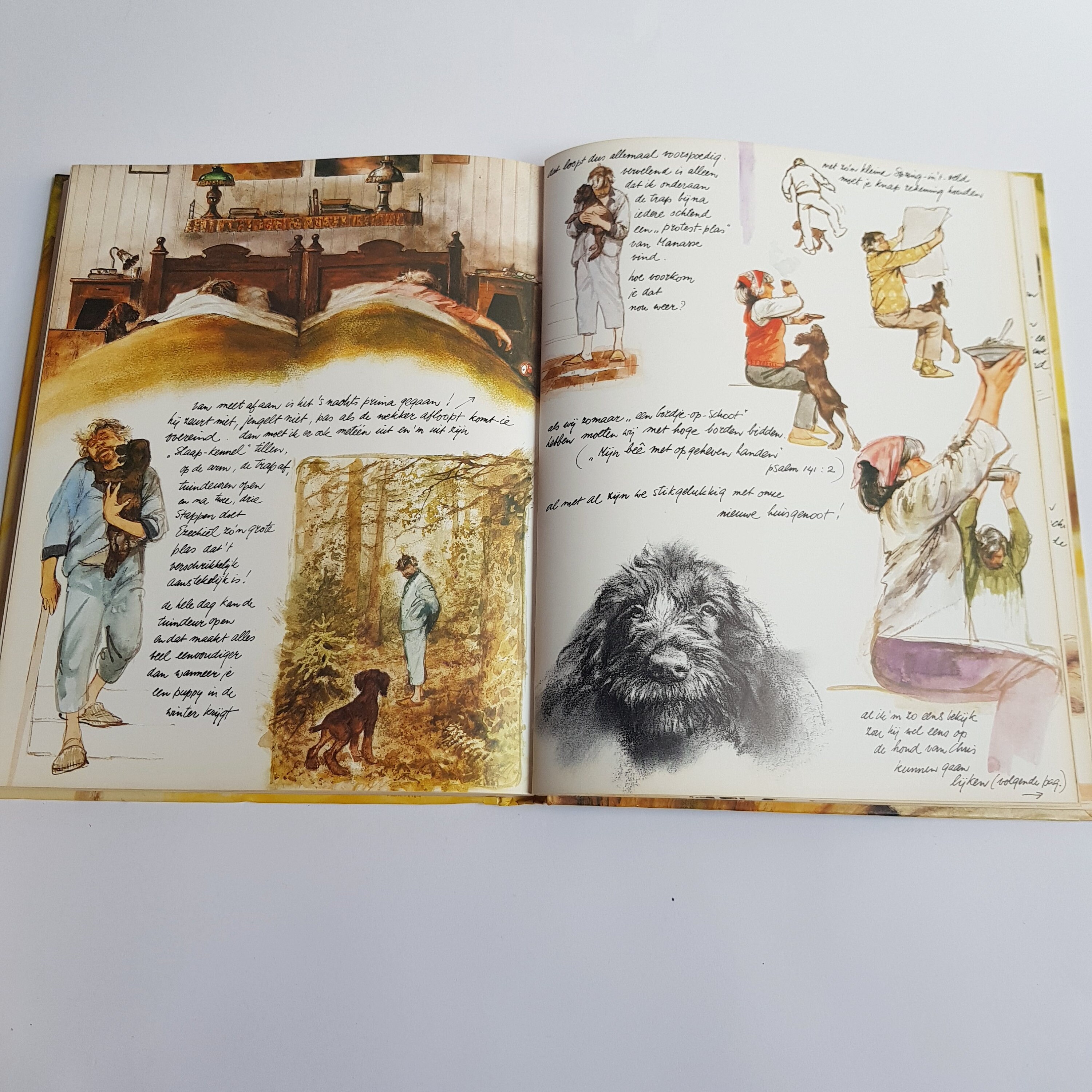 Dogs by Rien Poortvliet, Illustrations, Braaf, Dutch - Etsy Finland