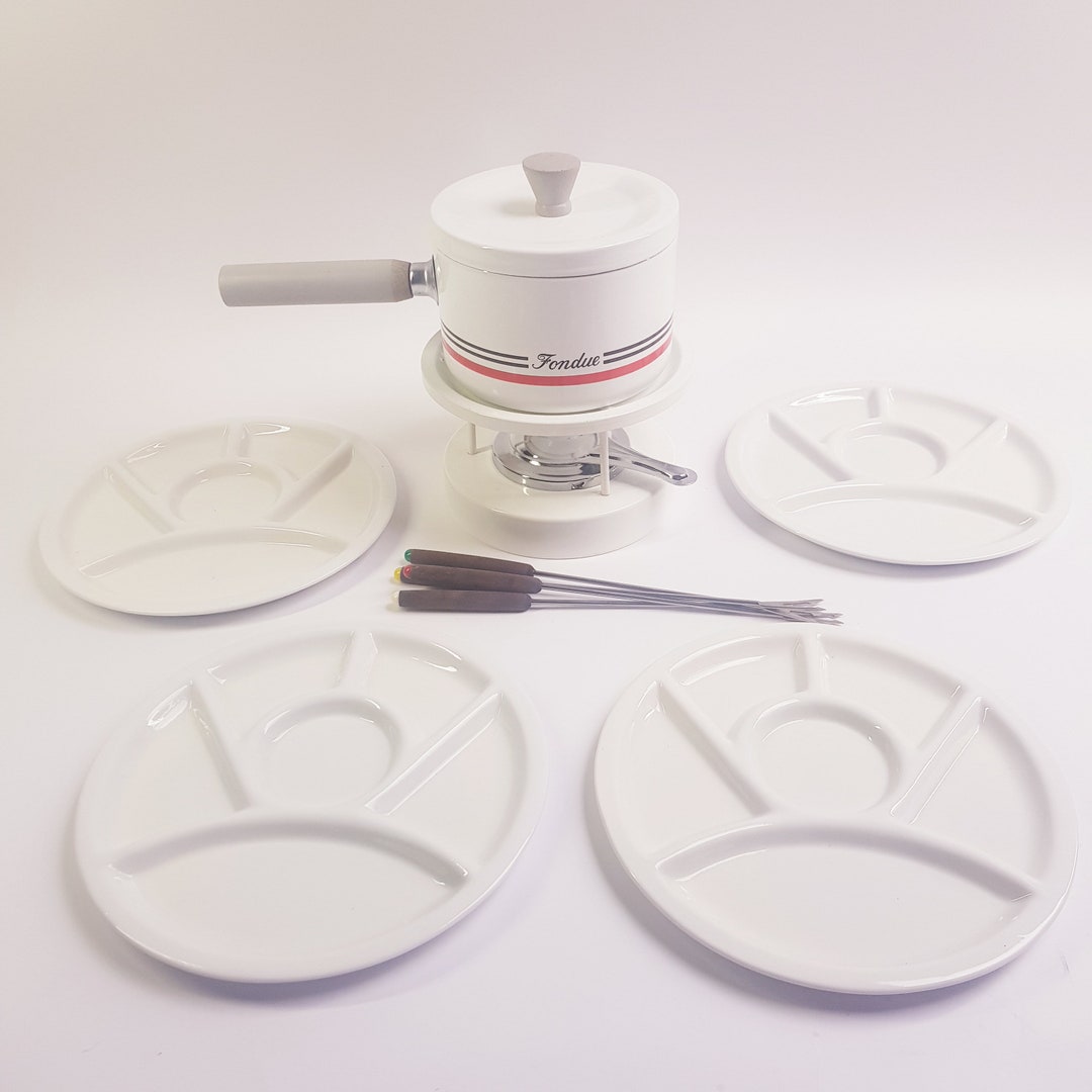 Vintage Fondue Set, 1980s Dinner Party, Set for Four Etsy New Zealand