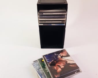 Vintage CD cabint 1980s, Cd storages, black