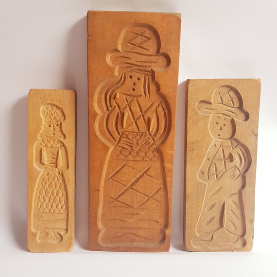 Moule à biscuits artisanal lapin en bois de hêtre - Arts-et-sculpture