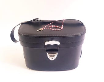 Hardcase vintage cameratas - retro cameratas voor veilig opbergen en reizen - zwart