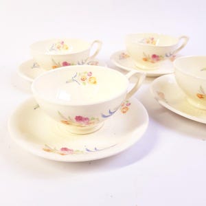 Vintage Mosa Maastricht Tea Cup & Saucer Set: Dutch Porcelain Tableware