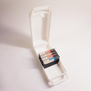 Contenitore per cassette vintage, anni '80