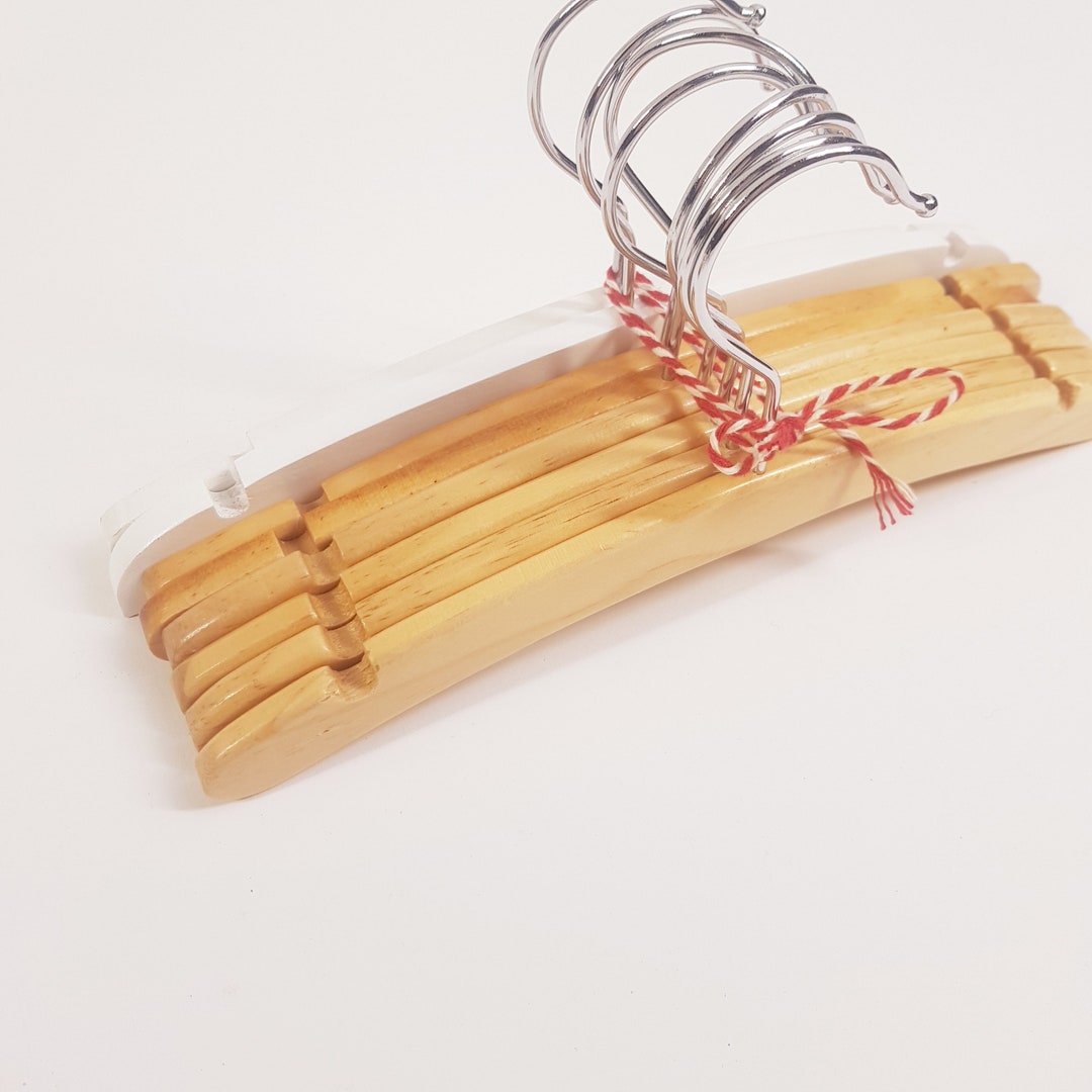 Vintage Wooden Baby Clothes Hangers Waldorf Gift Etsy