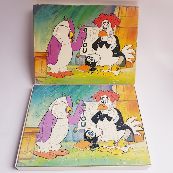 Vintage Calimero puzzle, Jumbo, 1970s made in Holland