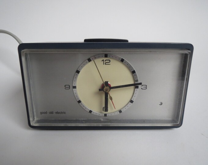 Vintage Electric Alarm Clock Retro Alarm Clock Mid Century Etsy
