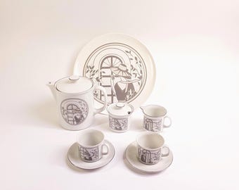 Vintage Bavaria Kronester tea/coffee set design Monaco, 1980s