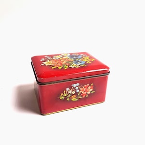 Vintage English Chocolate Tin: Verkade Holland, Metal Sweet Tin