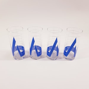 Vintage lemonade glasses , retro 1980s