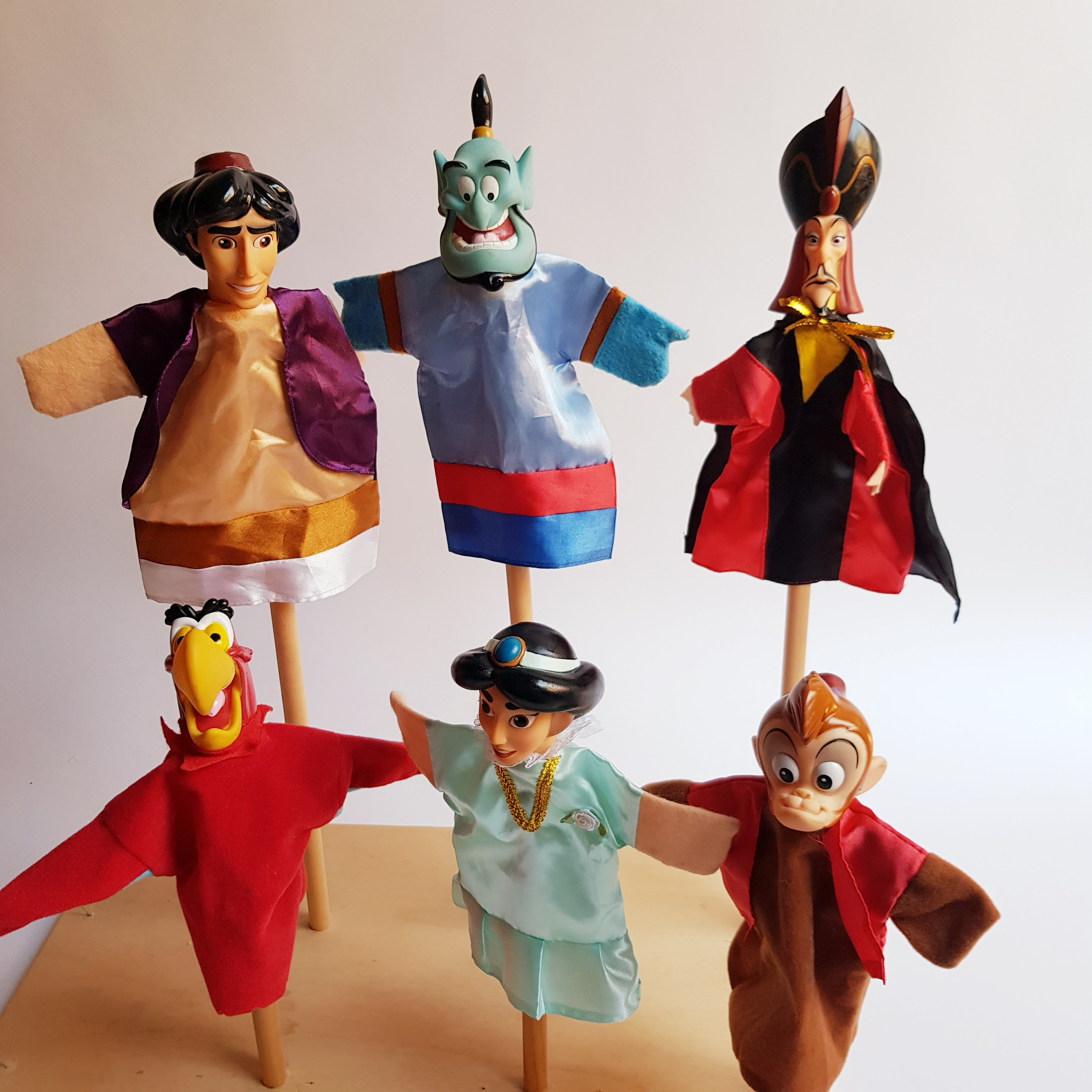Lenen Minst Centraliseren 6 Aladdin handpoppen Walt Disney poppen doen alsof spelen - Etsy Nederland