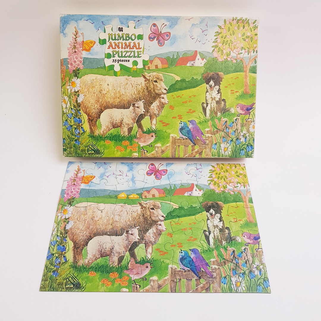 Vintage Animal Puzzle, Nature Jigsaw, Jumbo, 1970s Made in Holland - Etsy