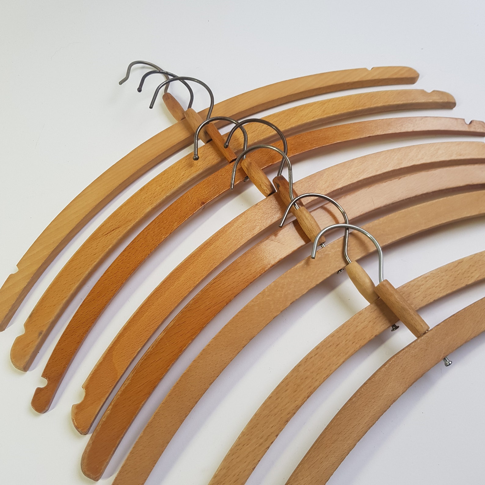 Vintage Wooden Coat Hangers 1940s Made in Holland Etsy