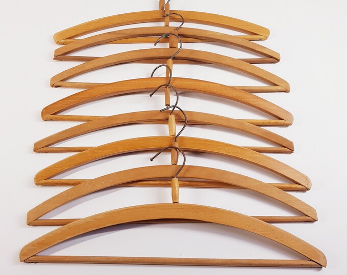 Vintage Wooden Coat Hangers, 1940s , Made in Holland Etsy