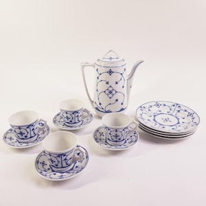 Jager Eisenberg original Blau Saks coffee set for 4-breakfast set