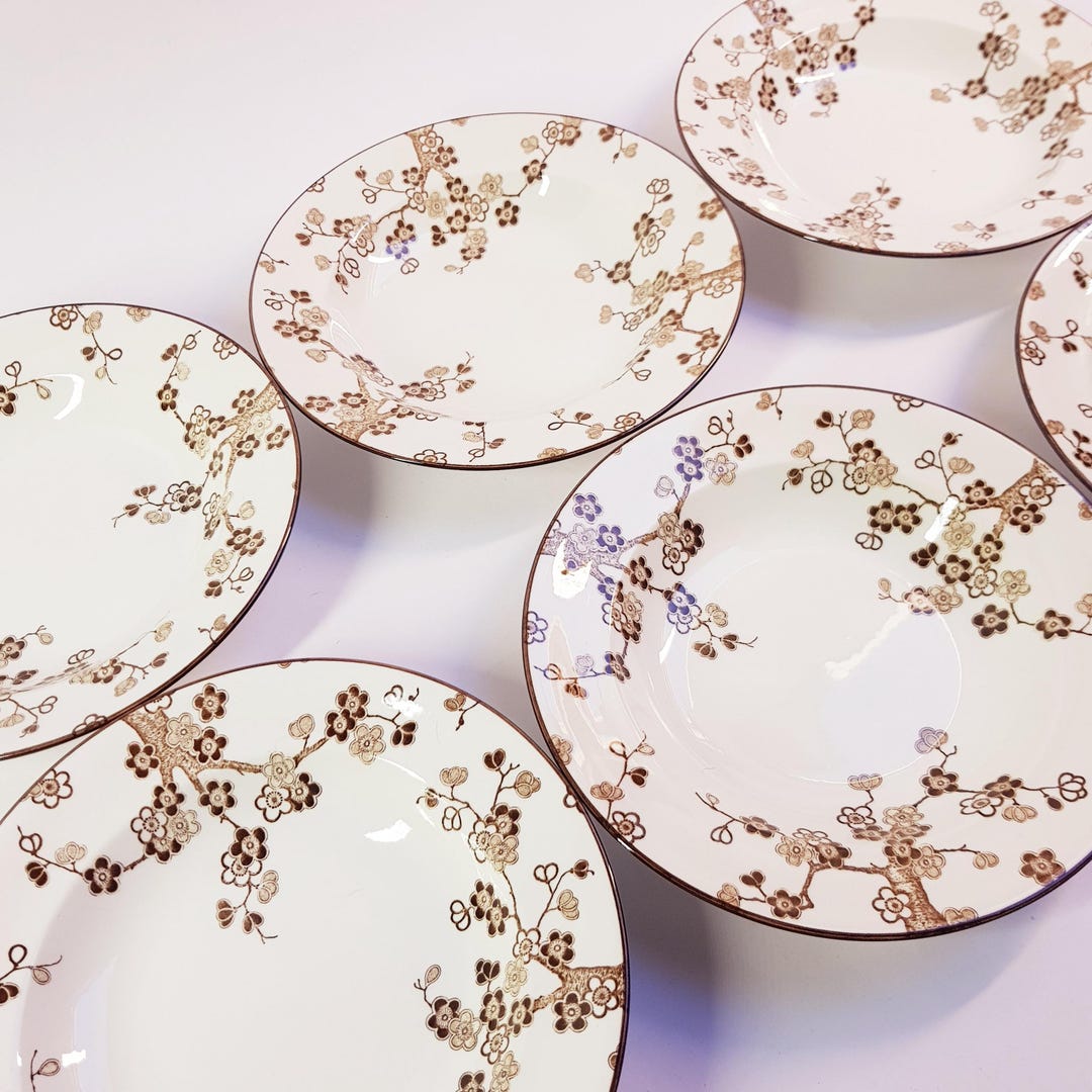Vintage Rörstrand Japonica Soup Plates Set of 6 by Jackie Lynd ...