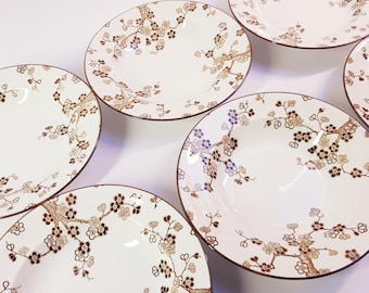Vintage Rörstrand Japonica Soup Plates Set of 6 by Jackie Lynd – Swedish Cherry Blossom Porcelain Plates